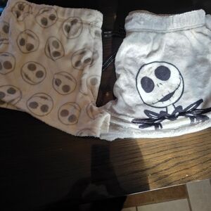 Disney White and Black Jack Skellington Pajama Shorts Lot Of 2 Size Large